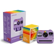 Polaroid Go Generation 2 Instant Camera Purple Bundle and Color Go Film 16 Instant Photos With Selfie Mirror Accurate Flash Self-Timer and Wrist Strap