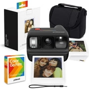 Polaroid Go Generation 3 White Instant Film Camera | Self-Timer, Double Exposure, Built-in Flash | USB-C Rechargeable + 8 Color Film Sheets, Camera Bag