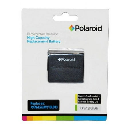 Polaroid High Capacity Panasonic BLB13 Rechargeable Lithium Replacement Battery (Compatible With: DMC-G10, GH1, G2, G1, L10)