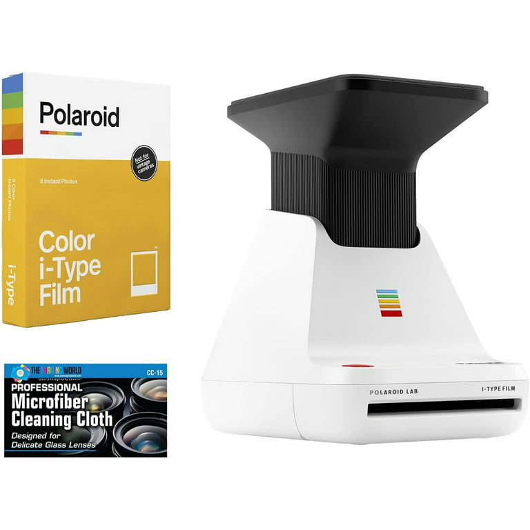 Polaroid Lab Instant Film Photo Printer + Polaroid Color Film + Microfiber  Cloth