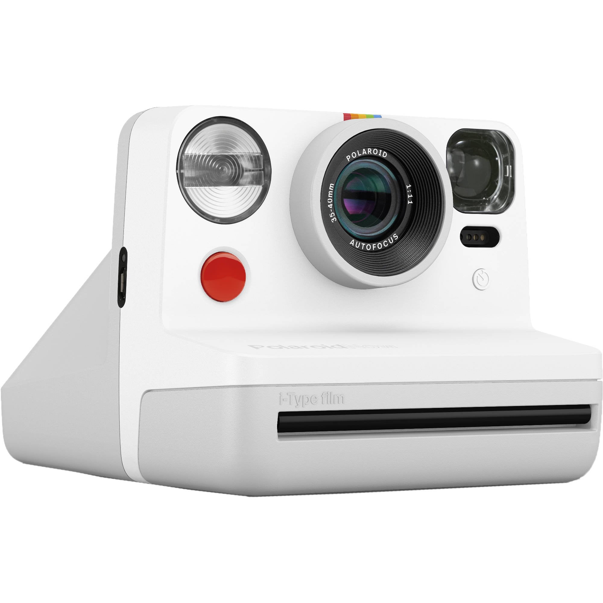 Polaroid NOW Portable Photo Camera - White, Autofocus, Double