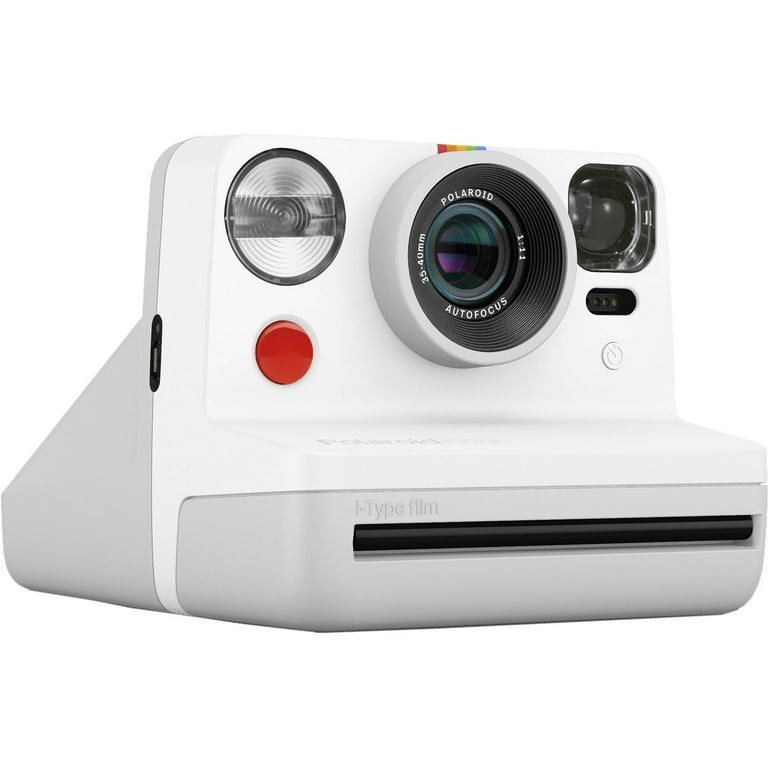 Polaroid NOW Portable Photo Camera - White, Autofocus, Double