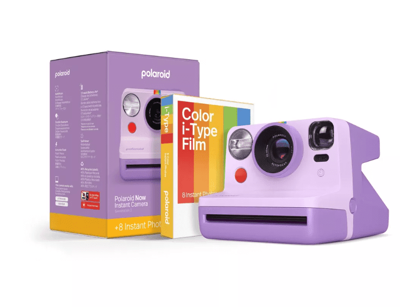 Polaroid Now Gen 2 Instant Camera + Color Film Bundle (8 Photos