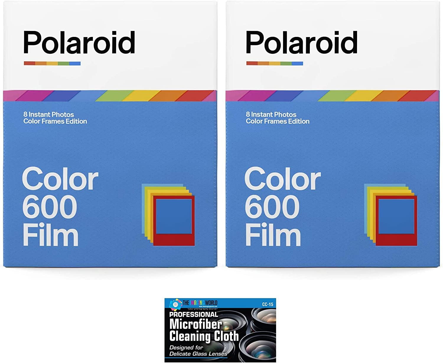 Polaroid Color 600 Instant Film (Double Pack, 16 Exposures)