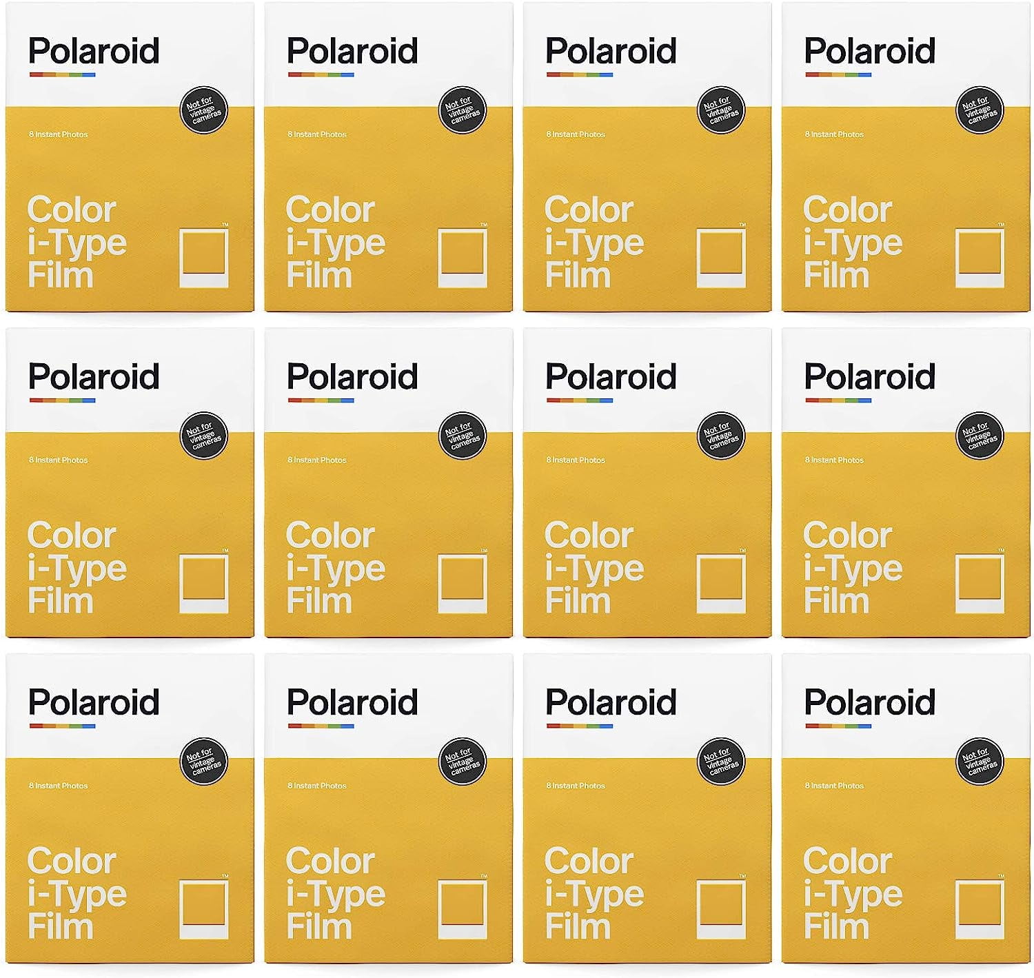 Polaroid Color Film for I-Type 12 Pack, 96 Photos (6011)