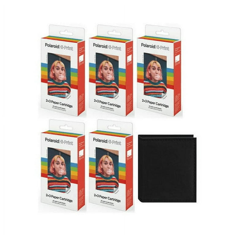 Polaroid Hi-Print 2 x 3 Paper Cartridges - 5 Pack, 100 Sheets - with Two