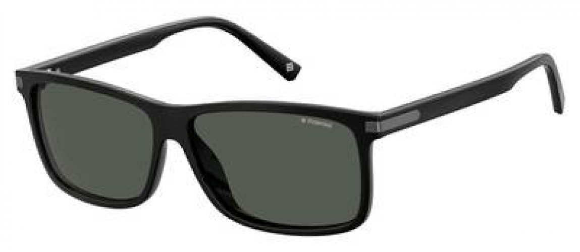 Polaroid PLD 2075/S/X Plastic Unisex Rectangle Polarized Sunglasses Black 59mm Adult