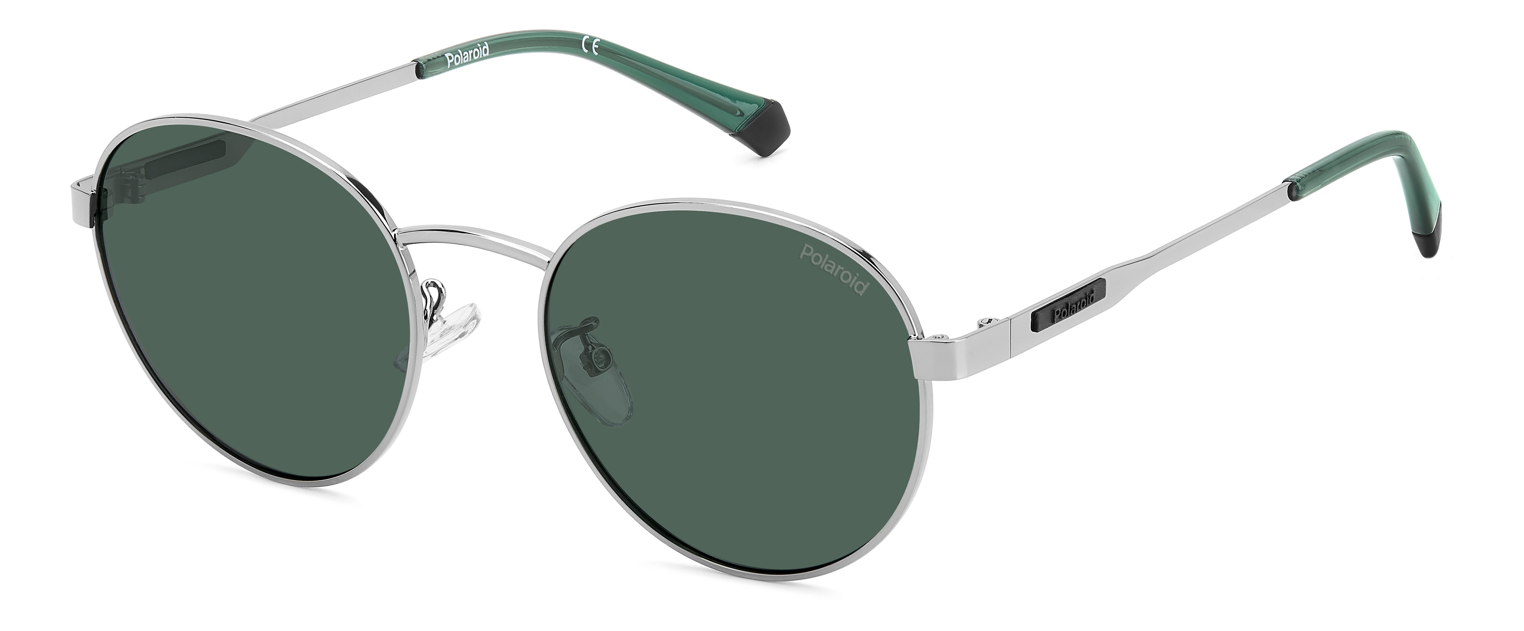 Polaroid - PLD 2144/G/S/X, Round stainless steel unisex 