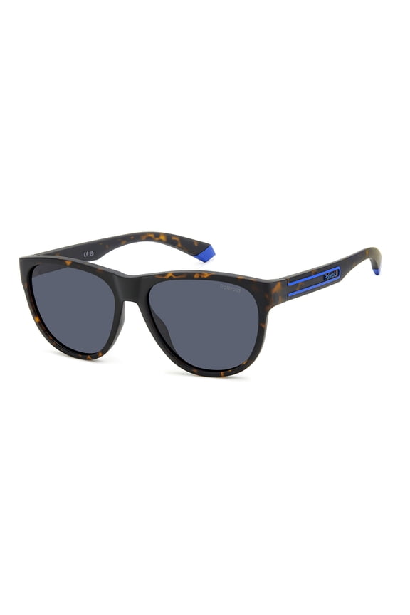 - PLD 2156/S, Squared polycarbonate unisex HAVANA/BLUE