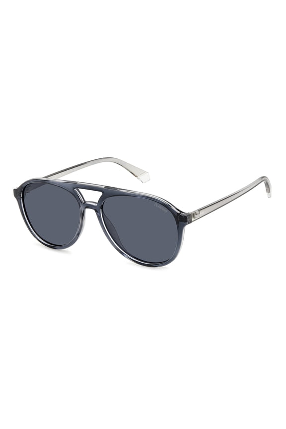 Core PLD 4162/S 009VC3 56mm Aviator Sunglasses Unisex Grey Blue