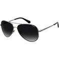 thumbnail image 1 of Polaroid PLD 6012/N/NEW Metal Unisex Aviator Polarized Sunglasses Ruthenium 56mm Adult, 1 of 3