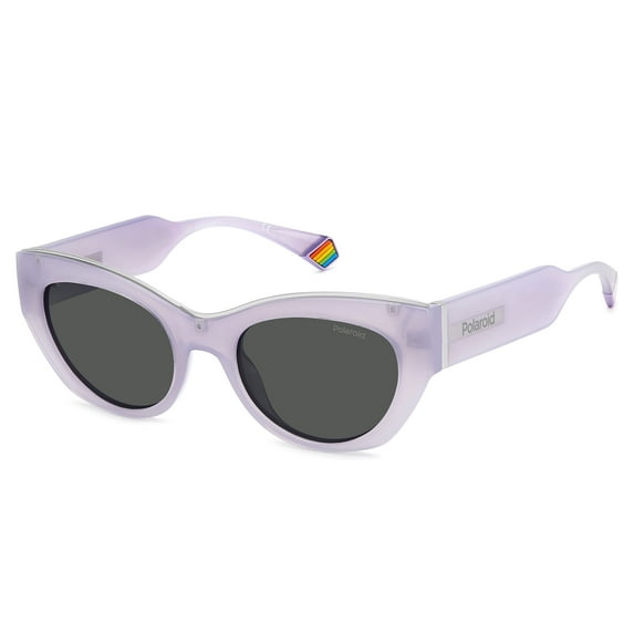 Polaroid - PLD 6199/S/X, Squared polycarbonate women LILAC/DARK GREY