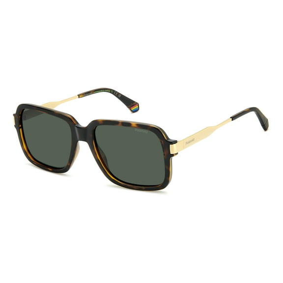 Polaroid - PLD 6220/S/X, Oversize acetate men DARK HAVANA/GREEN