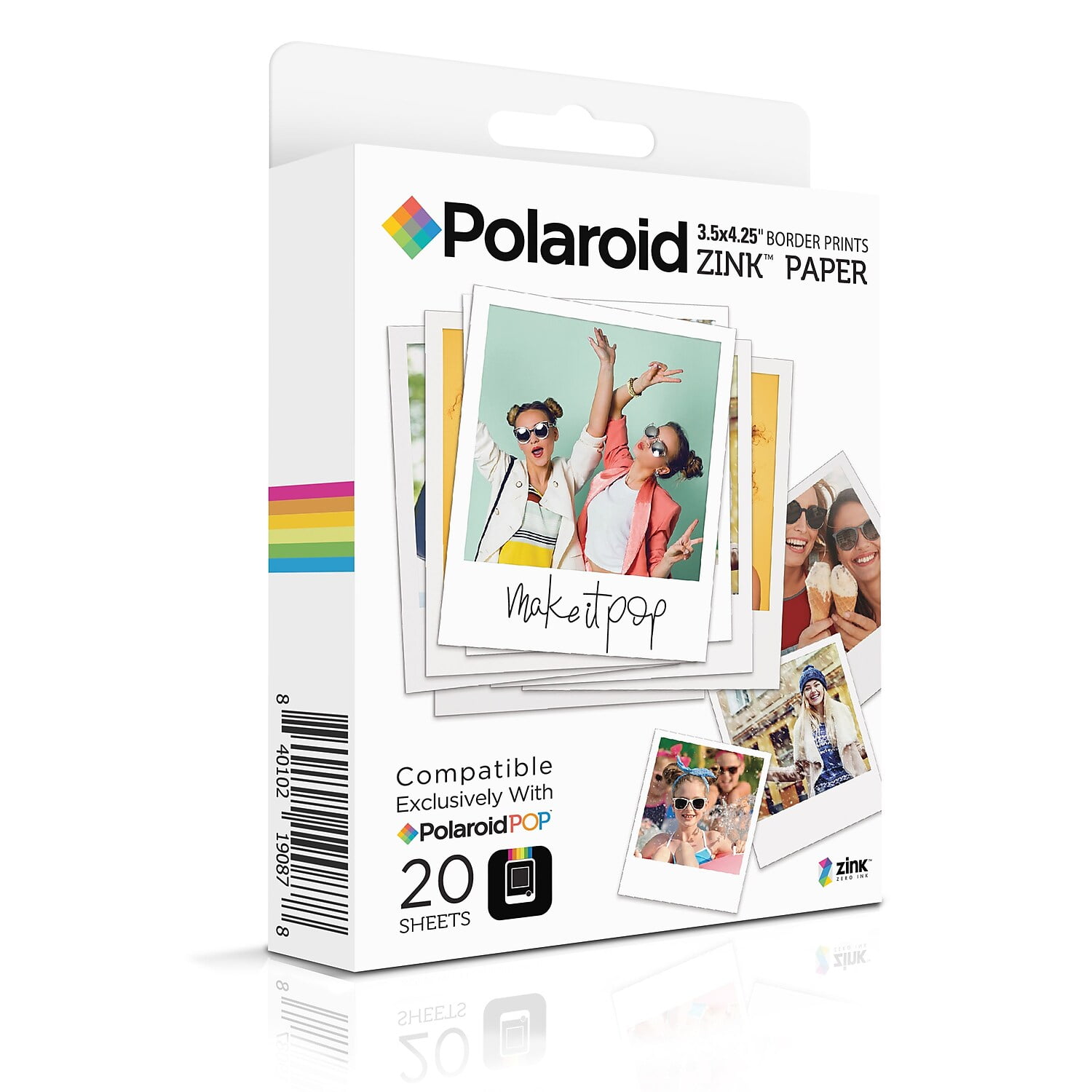 Polaroid Pop Instant Print Paper - 20 Pack Polzl3x420