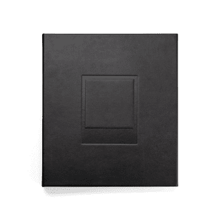 Wooden Scrapbook Album, 6x4 inch Photo Album,with 15 Black Pages,Black