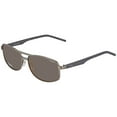 thumbnail image 1 of Polaroid Polarized Brown Rectangular Men's Sunglasses PLD 2040/S 0RW2/IG 59, 1 of 2