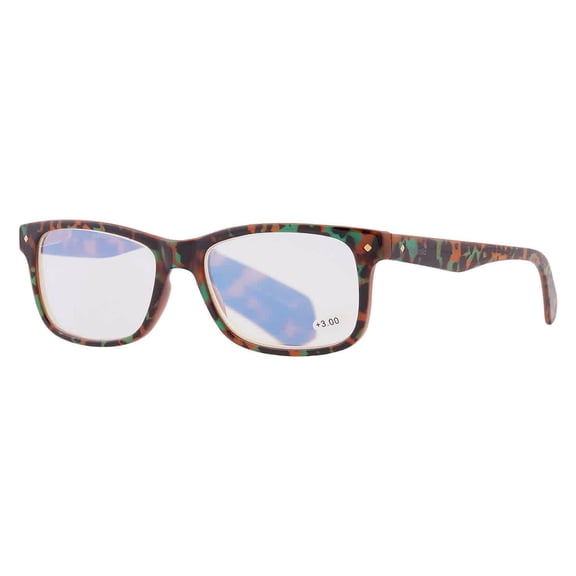 Polaroid Reading Rectangular Unisex Eyeglasses PLD0023R 0C9B 55 +3.00