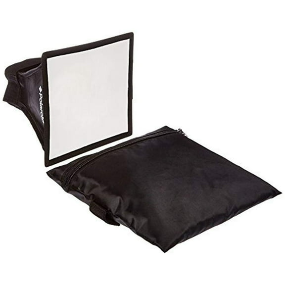Polaroid Universal Studio Soft Box Flash Diffuser for Canon EOS, Nikon, Olympus, Pentax, Panasonic, Sony, Sigma, & Other External Flash Units (7" x 6" Screen)