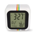 thumbnail image 1 of Polaroid White Desktop Digital Clock with 12/24 Hour Display, Indoor Temperature, Calendar Display, Alarm/Snooze Functionalities with Back Light (White), 1 of 8