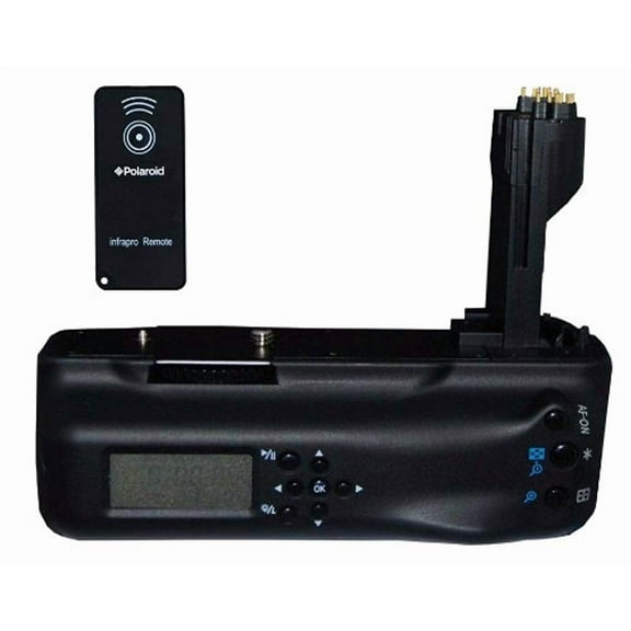Polaroid Wireless LCD Display Performance Battery Grip for Canon Eos 5D Mark II Digital Slr Camera - Remote Shutter Release Included