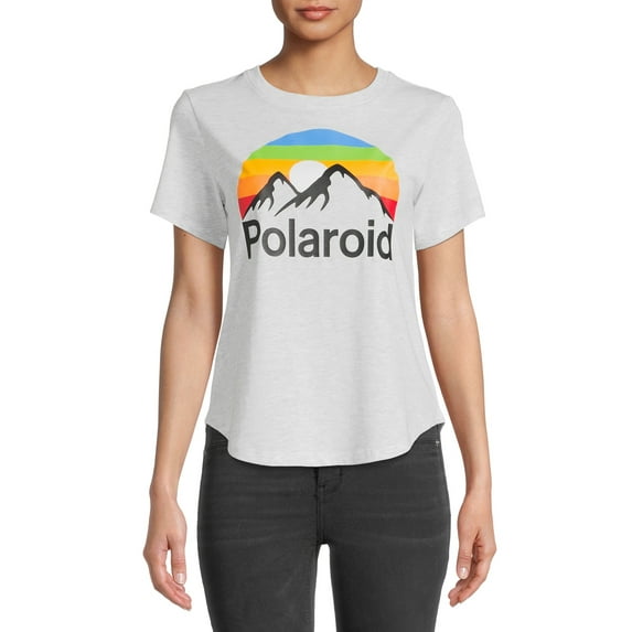 Polaroid Women's Graphic T-Shirt with Short Sleeves
