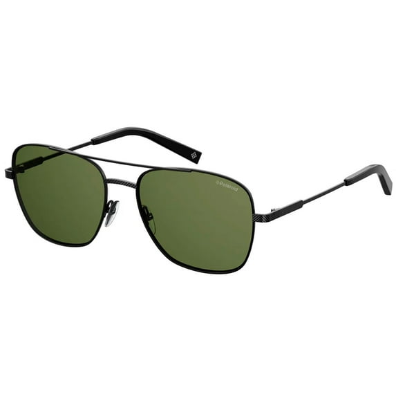 Polaroid Men's Polarized Square Slim Aviator Sunglasses PLD2068SX-0807-UC
