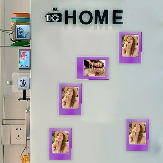 Polaroid photo frame ABS magnetic picture frame display stand, no need to drill holes, paste refrigerator sticker