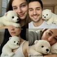 thumbnail image 1 of The Polarri - Emotional Healing on Demand, Realistic Polar Bear Plush for Emotional Support, Mimics Natural Movements for Realistic Comfort,Koala Ai Plush with Ultra-Soft Fur - 1Pc(The Polarri), 1 of 8