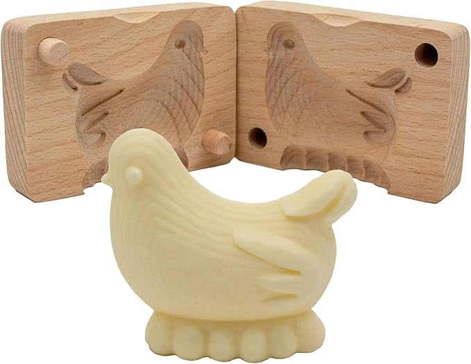 Polart, Chick Butter Mold - Polish Decorative Bird Wooden Molds for ...