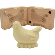 Polart, Chick Butter Mold - Polish Decorative Bird Wooden Molds for Dairy Making Supplies, Homemade Butter Shaper and Wood Kitchen Accessory - Table Decorations at Occasions, Party, and Celebrations