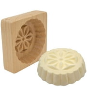 Polart, Flower Butter Mold - Polish Decorative Flower Wooden Molds for Dairy Making Supplies, Homemade Butter Shaper and Wood Kitchen Accessory - Table Decorations at Occasions, Party, Celebrations