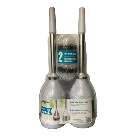 Polder 2-Pack Toilet Brush with Caddy