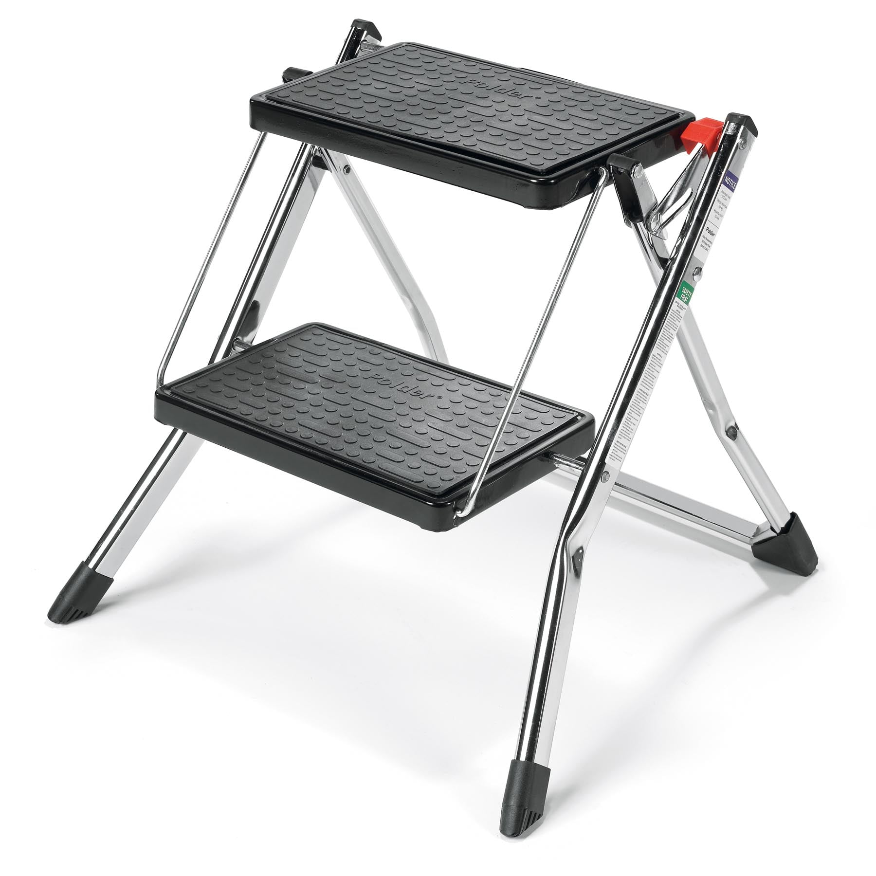 Polder 2 Step Stool Without Rail Chrome