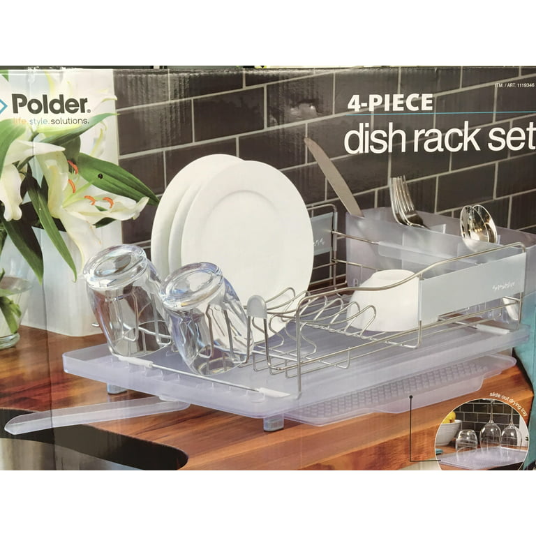 Polder Advantage Dish Rack Set, 19 x 14 x 6