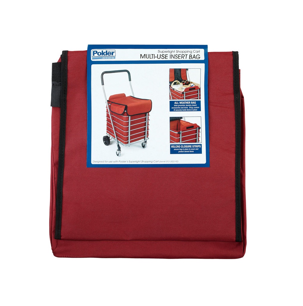 Polder STO30230 Superlight Shopping Cart Insert Bag, Red