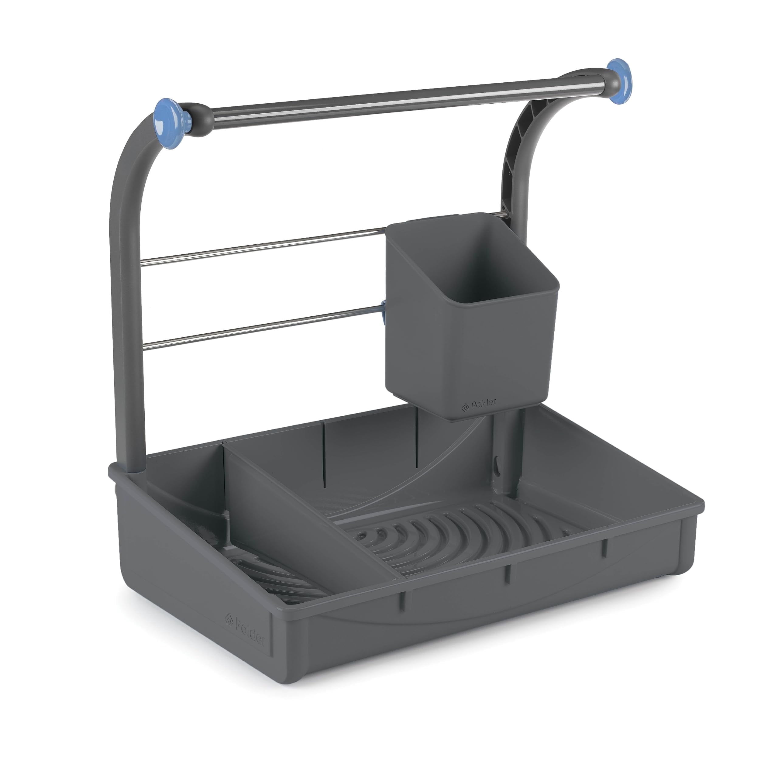 Polder Under Sink Storage Caddy, Kitchen and Bathroom Organization and Storage with Tray, Easy-to-Assemble, 16.75" x 10.5" x 16.5"