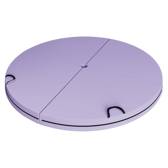 Pole Dance Crash Mat - Foldable Exercise Mat with EPE Foam - Dance Training Pad for Gymnastics, Pilates, Yoga - Purple, 59x59 Inch