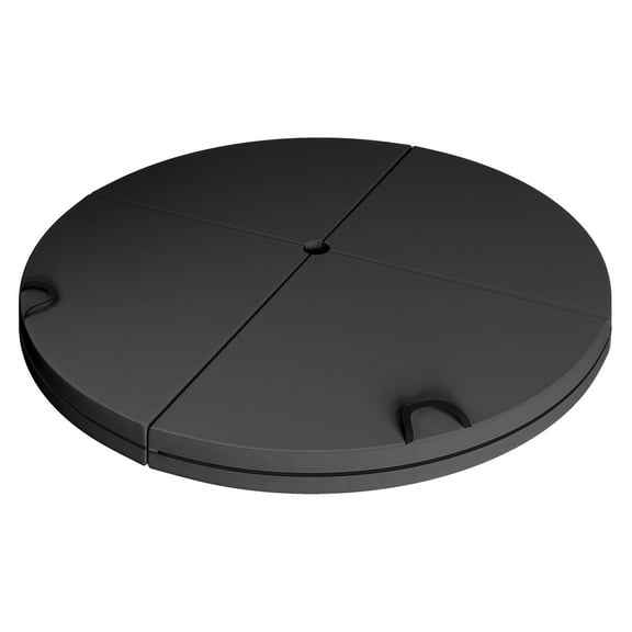 Pole Dance Crash Mat - Foldable Exercise Mat with EPE Foam & Handles - Gymnastics, Yoga, Pilates - Black - 59.1" x 59.1" x 3.5"