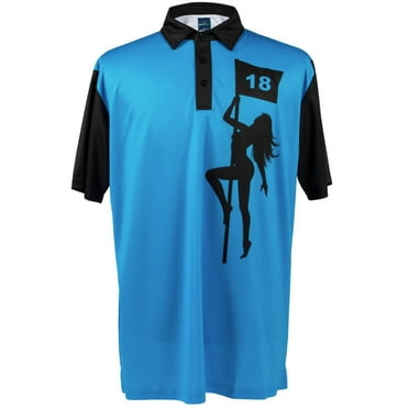 Pole Dancer (Blue)Mens Golf Polo Shirt by ReadyGOLF