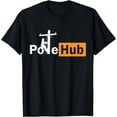 thumbnail image 1 of Pole Hub Lineman Line Worker Utility Pole Funny Lineman FUN T-Shirt, 1 of 4