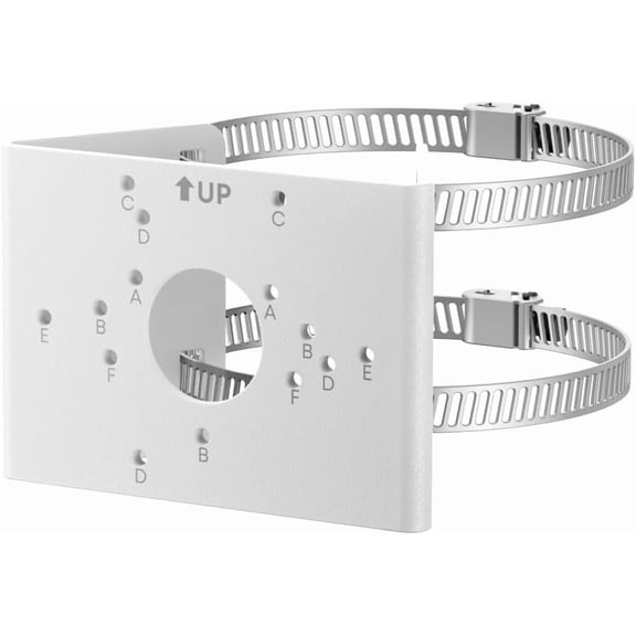 Pole Mount Bracket (T870C), Metal Outdoor Adapter for All eufy PoE Cameras, Select Wi-Fi Outdoor Cameras, Expands Surveillance Coverage, Easy Installation