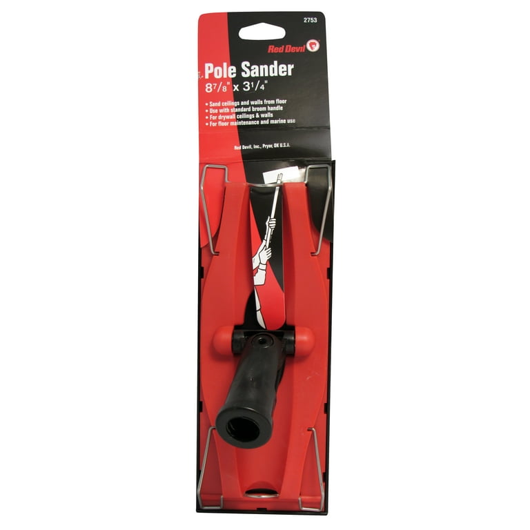 Sanding pad outlet and pole