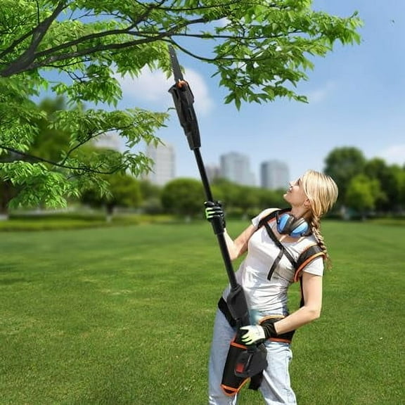 Pole Saw, 4.1FT Extendable&Detachable, 552W Electric Pole Saws, 5.07 Lbs Battery Pole Saws for Tree Trimming, W/1500MAH Battery&Standard Charger