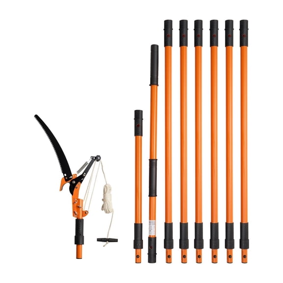Pole Saw Extendable, lshhh 4.46-26.4ft Tree Pruner with Scissors