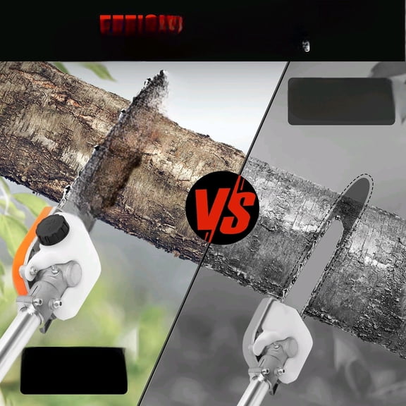 Pole Saw Gas Powered, 94.48-133.85in High Branch Saw Extension,42.7CC 2-Stroke 12-Inch Bar Cordless Extendable Long Trimmer Power Gasoline Chainsaw For Tree Hedge Trimming Bush Tree trimmer