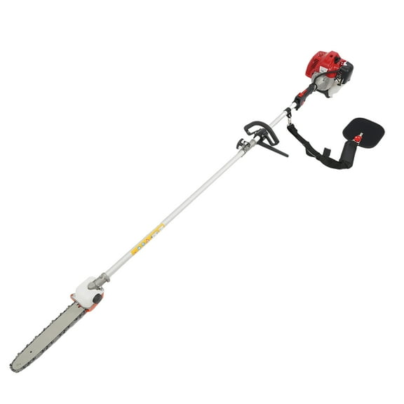 Pole Saw Height Reachable Powerful Gas Pole Chainsaw 2-Cycle Cordless Extension Pole Saw with 11 inch Cutting Bar Tree Trimmer