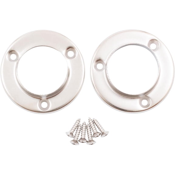 Stone Harbor Hardware Pole Sockets, Fits Poles up to 1-3/8" Diameter, Satin Nickel