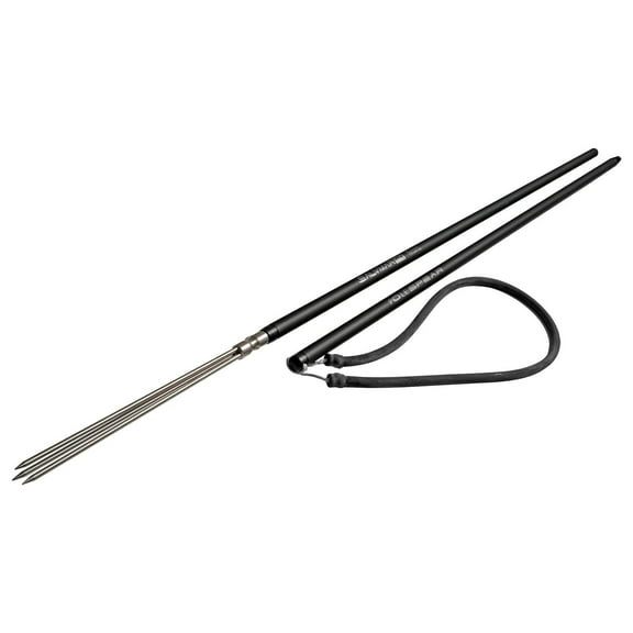 Pole Spear 14mm Black - Sling Powered Underwater Fishing Spear - 185cm Total Length with 3-Prong Tip - Ergal Aluminum Construction 170cm