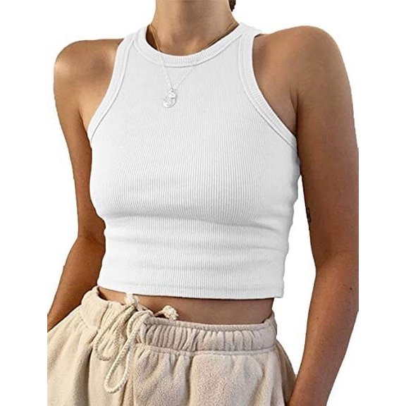 Polemaetus Lady Sleeveless Shirts Summer Blouse Sporty Sexy top Cami for Women