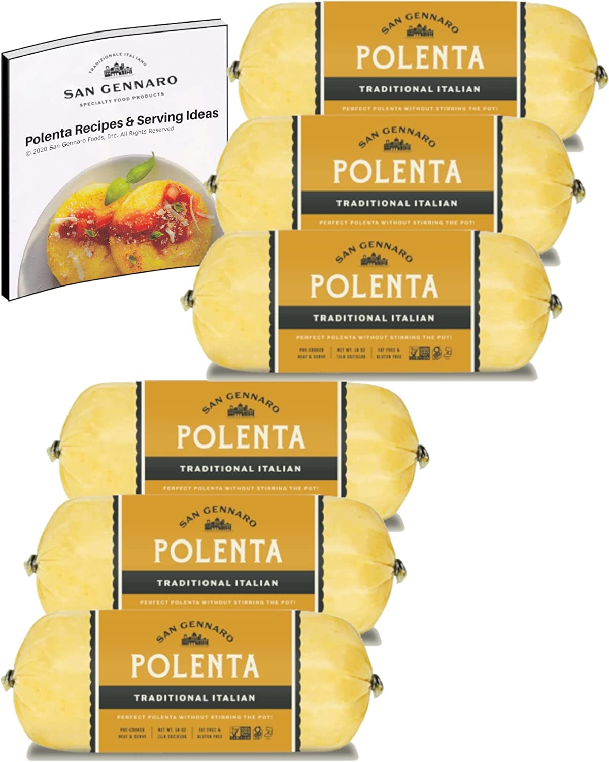 Polenta Traditional Italian GlutenFree FatFree CholesterolFree GMO